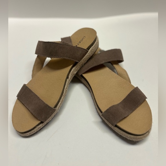 Lucky‎ Brand Leather Sandals Women LP- Gadine  Size 10 Tan Color - Picture 11 of 12